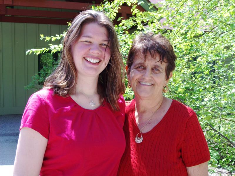 Erin Aufdemberge with Rosita Arvigo, the developer of Mayan Abdominal Massage
